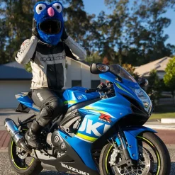 Motorcycle Helmet Cover - Blue^Moto Loot Clearance
