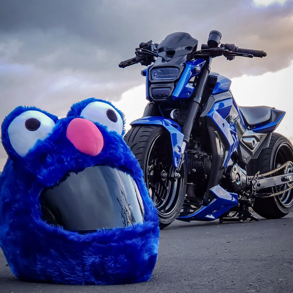 Motorcycle Helmet Cover - Blue^Moto Loot Clearance
