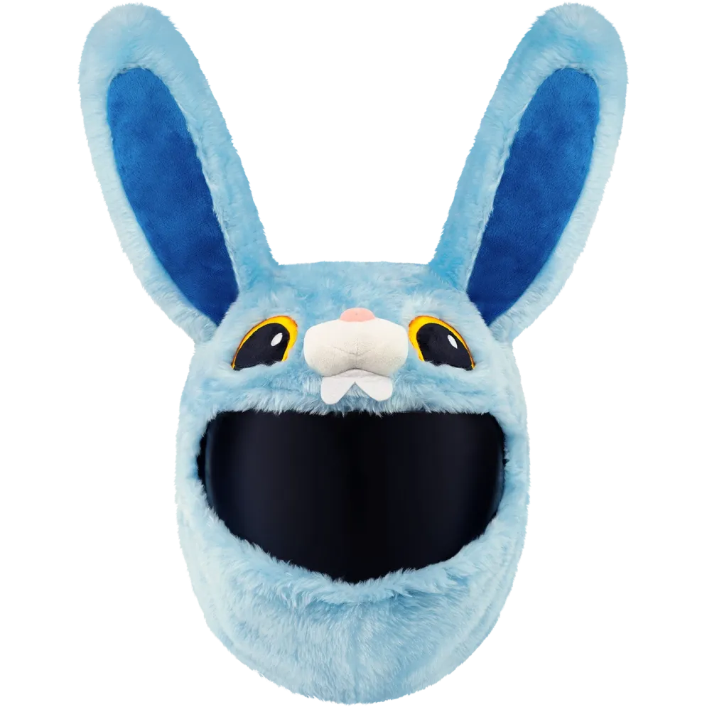 Motorcycle Helmet Cover - Blue Bunny^Moto Loot New