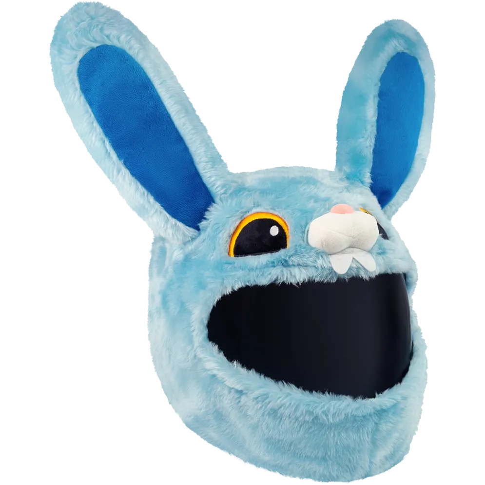 Motorcycle Helmet Cover - Blue Bunny^Moto Loot New