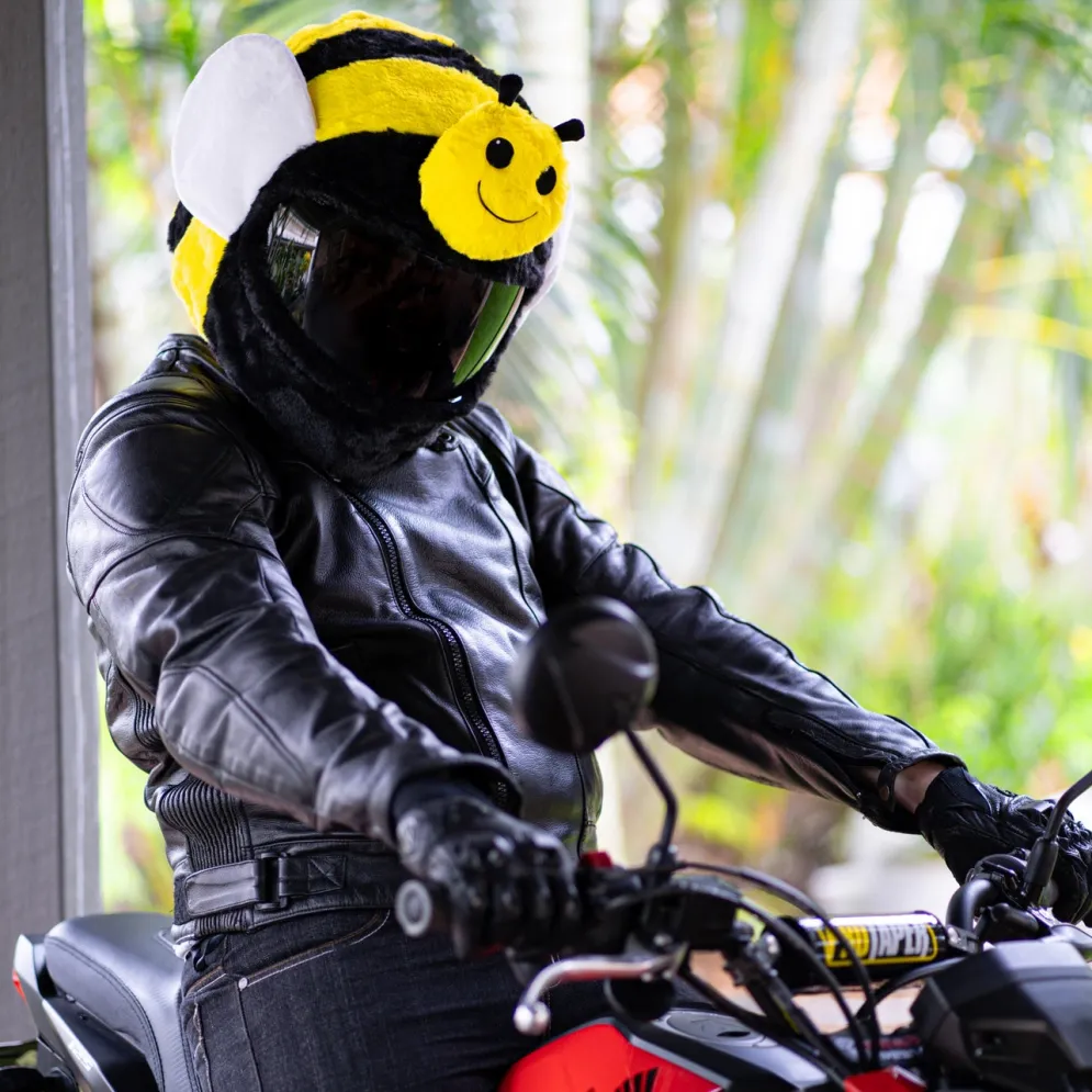 Motorcycle Helmet Cover - Bumble Bee^Moto Loot Discount