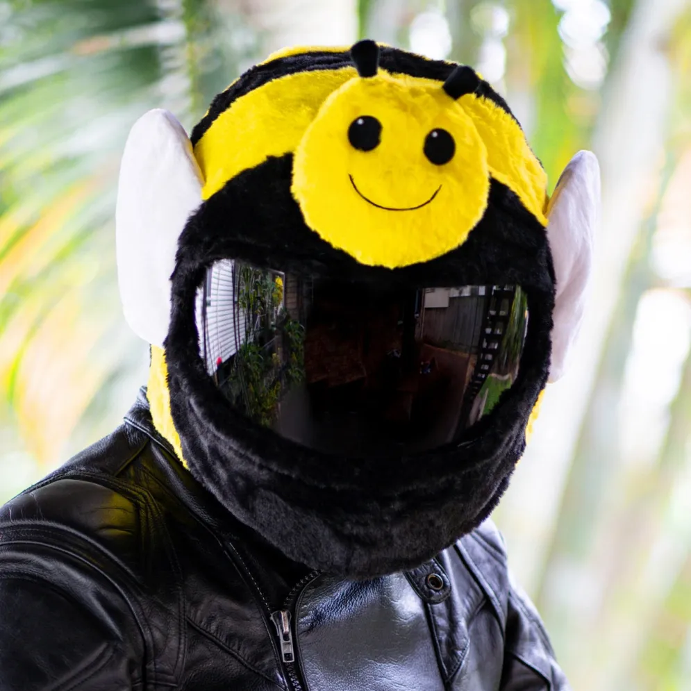 Motorcycle Helmet Cover - Bumble Bee^Moto Loot Discount