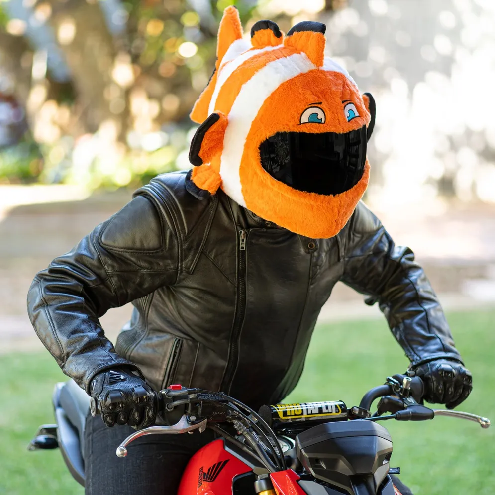 Motorcycle Helmet Cover - Clown Fish^Moto Loot Outlet
