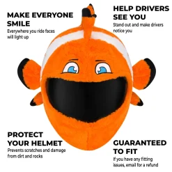 Motorcycle Helmet Cover - Clown Fish^Moto Loot Outlet
