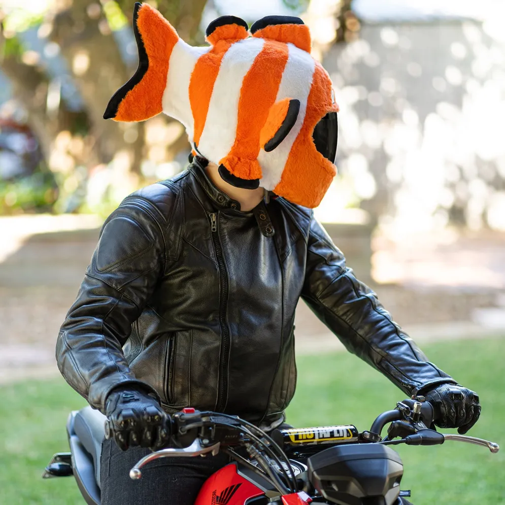 Motorcycle Helmet Cover - Clown Fish^Moto Loot Outlet