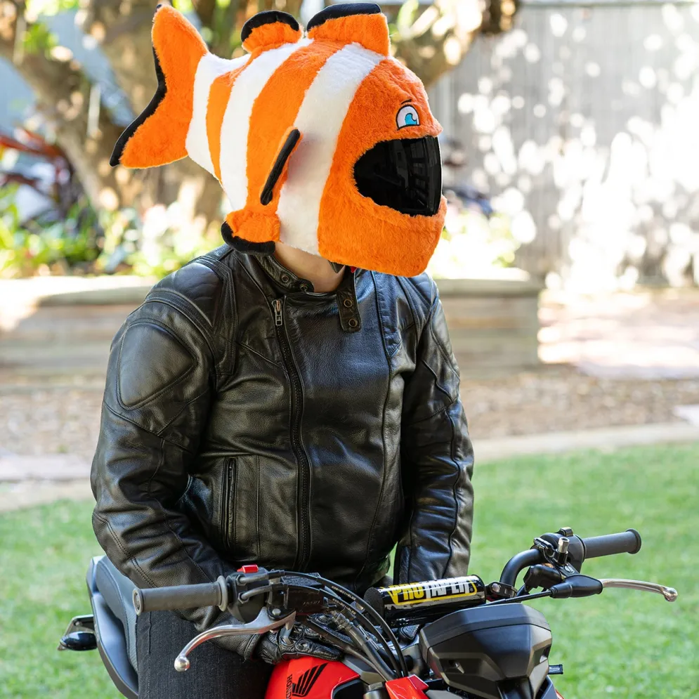 Motorcycle Helmet Cover - Clown Fish^Moto Loot Outlet