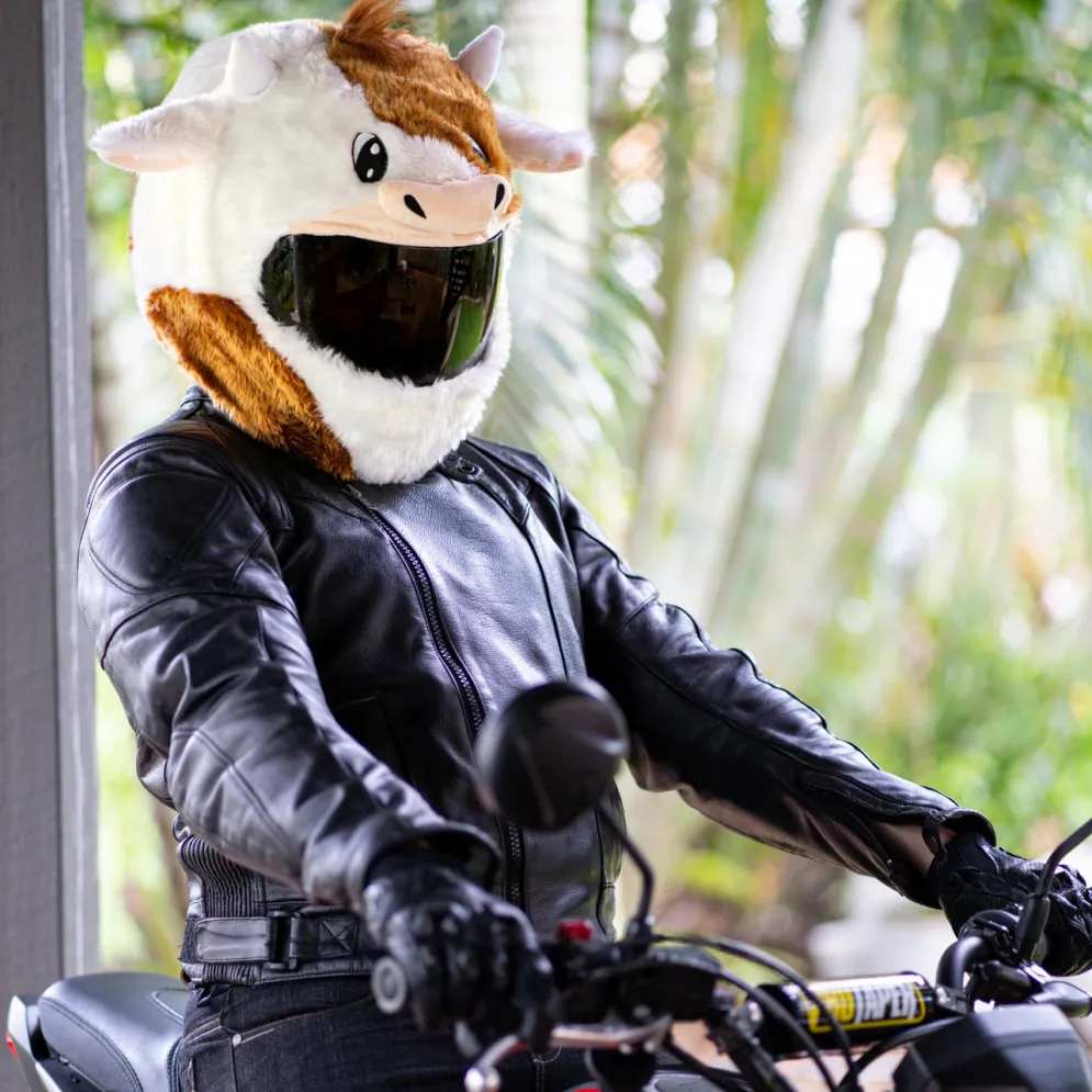 Motorcycle Helmet Cover - Cow^Moto Loot