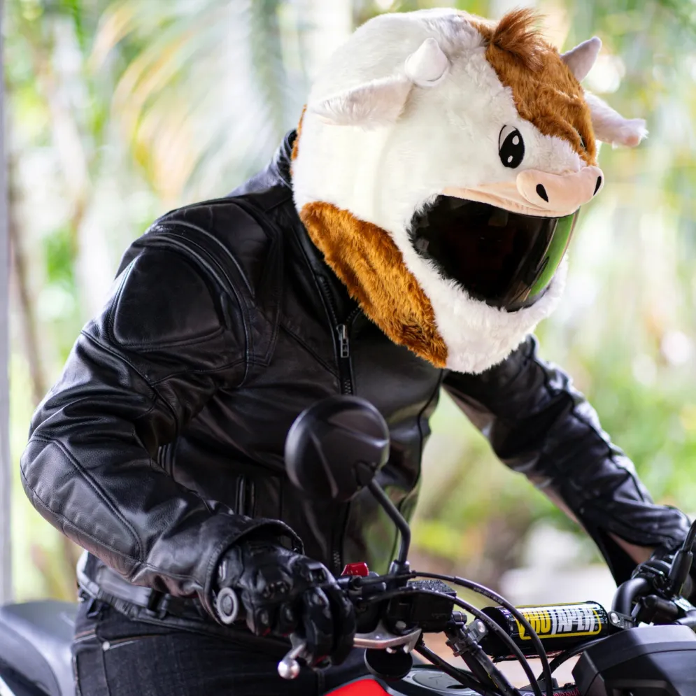 Motorcycle Helmet Cover - Cow^Moto Loot