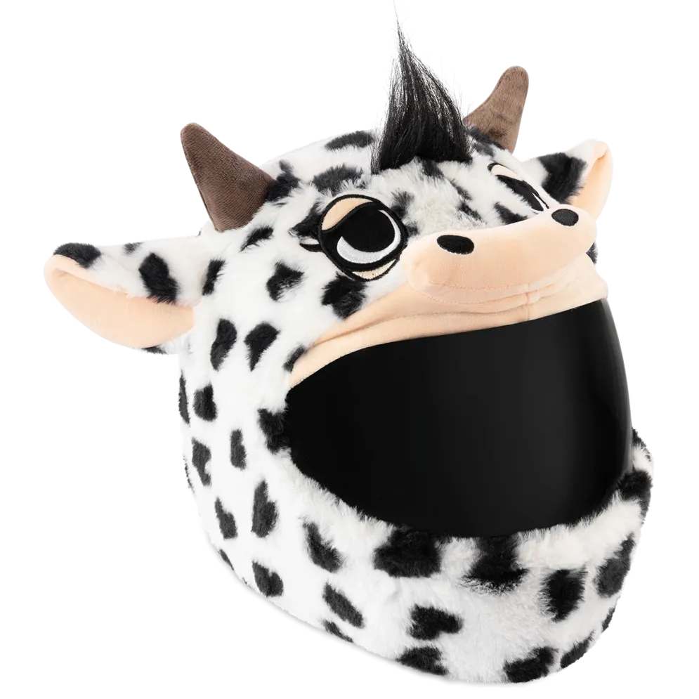 Motorcycle Helmet Cover - Cow (Black & White)^Moto Loot Best