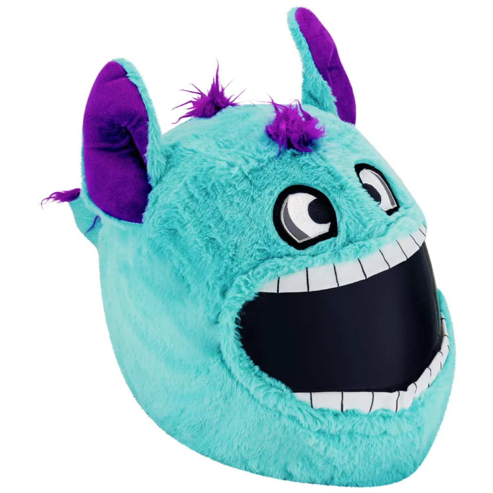 Motorcycle Helmet Cover - Crazy Blue Monster^Moto Loot New