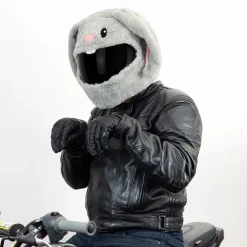 Motorcycle Helmet Cover - Cute Bunny^Moto Loot Best