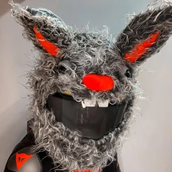 Motorcycle Helmet Cover - Evil Rabbit^Moto Loot Best