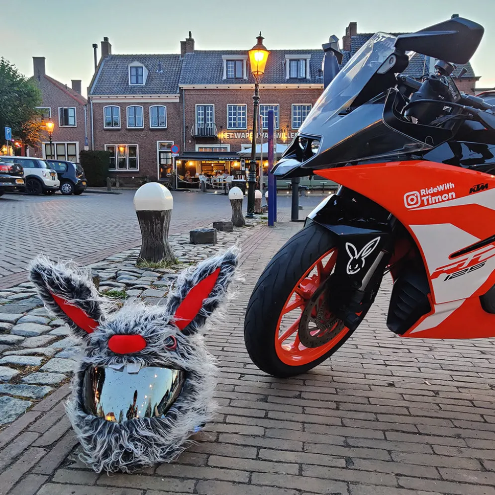 Motorcycle Helmet Cover - Evil Rabbit^Moto Loot Best