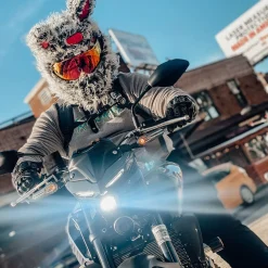 Motorcycle Helmet Cover - Evil Rabbit^Moto Loot Best