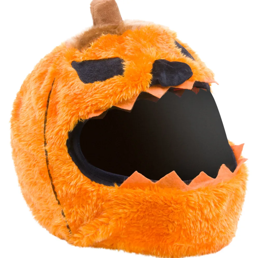 Motorcycle Helmet Cover - Evil Pumpkin^Moto Loot