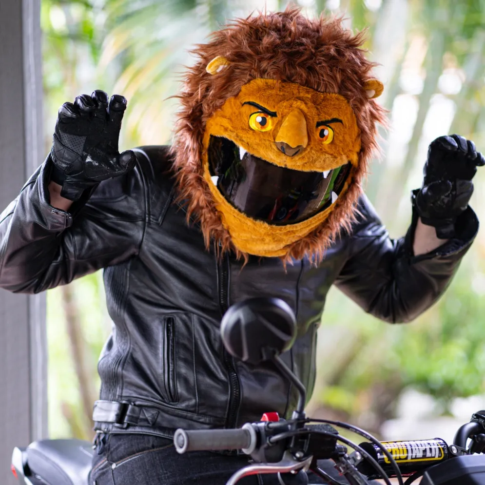 Motorcycle Helmet Cover - Lion^Moto Loot Discount