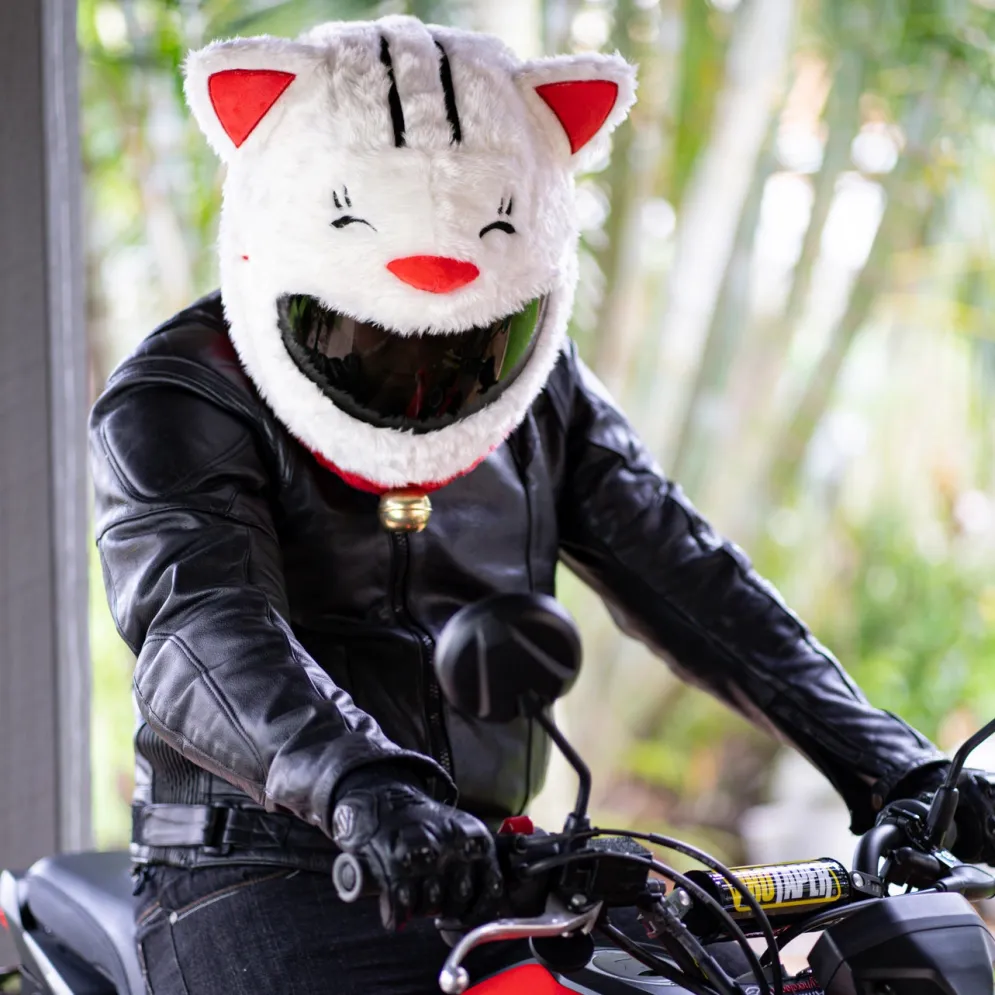 Motorcycle Helmet Cover - Lucky Cat^Moto Loot Best