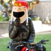 Motorcycle Helmet Cover - Mrs Claus^Moto Loot Discount