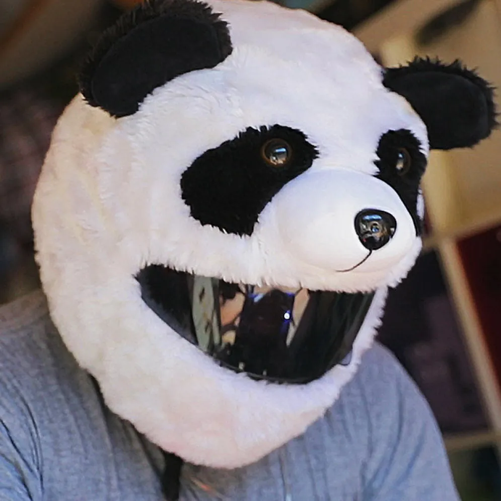 Motorcycle Helmet Cover - Panda^Moto Loot Clearance