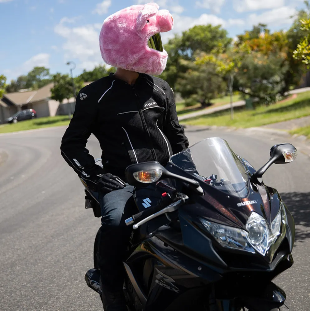 Motorcycle Helmet Cover - Pig^Moto Loot Best