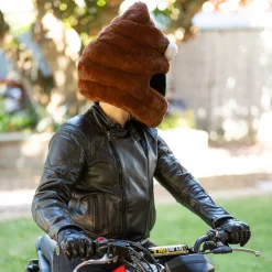 Motorcycle Helmet Cover - Poop Emoji^Moto Loot Outlet