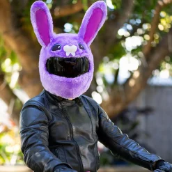 Motorcycle Helmet Cover - Purple Bunny^Moto Loot Clearance