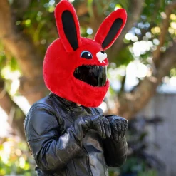 Motorcycle Helmet Cover - Red Bunny^Moto Loot Sale