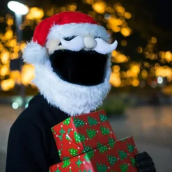 Motorcycle Helmet Cover - Santa^Moto Loot Outlet