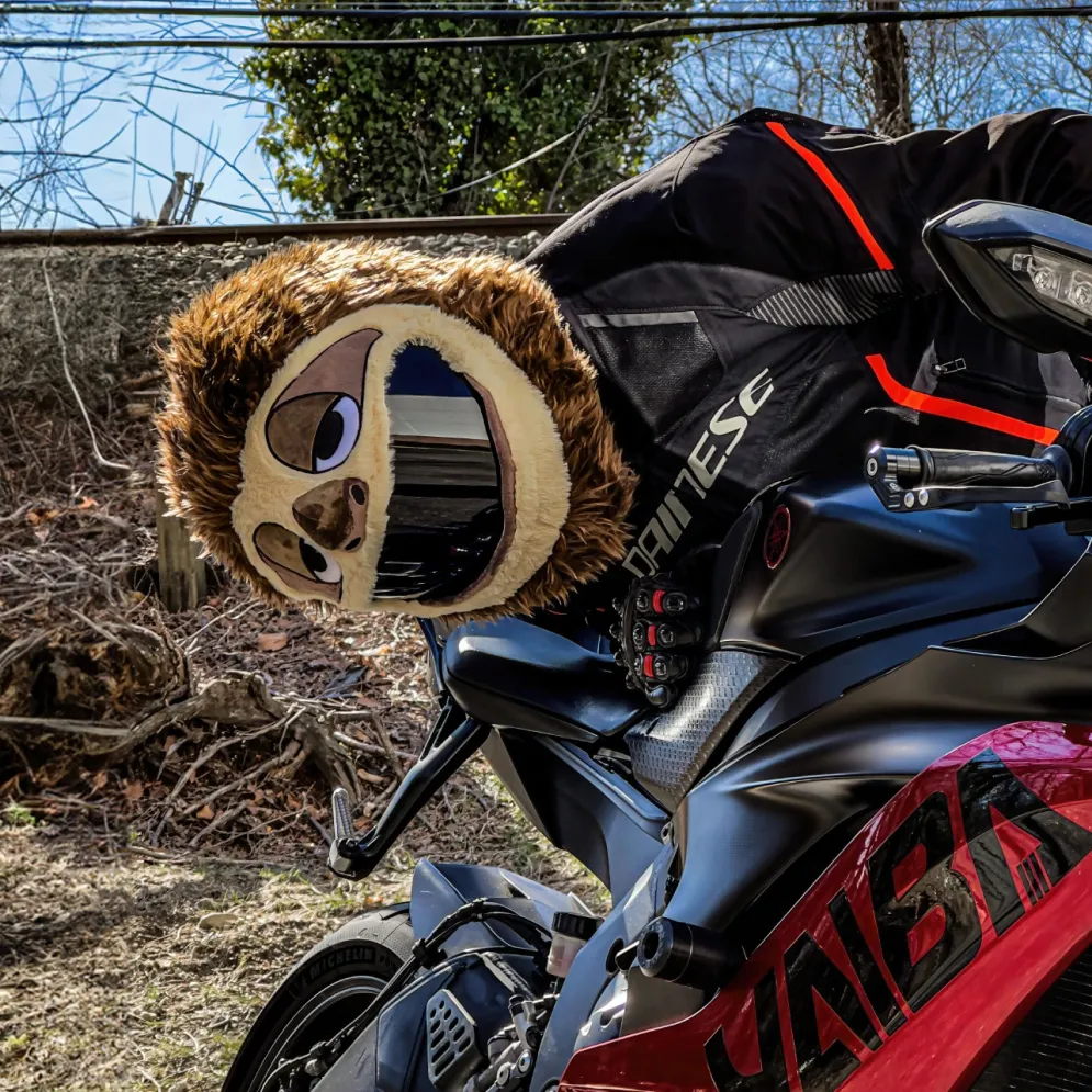 Motorcycle Helmet Cover - Sloth^Moto Loot Outlet
