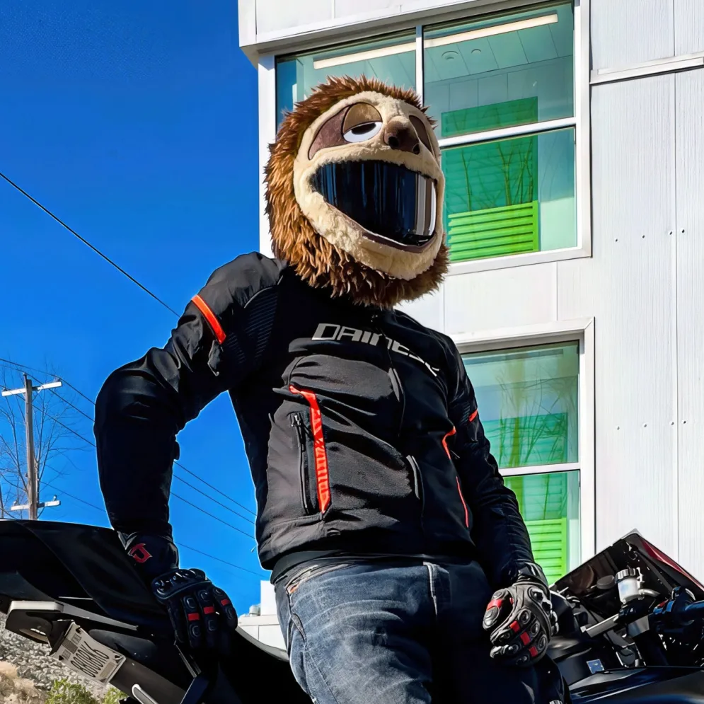 Motorcycle Helmet Cover - Sloth^Moto Loot Outlet