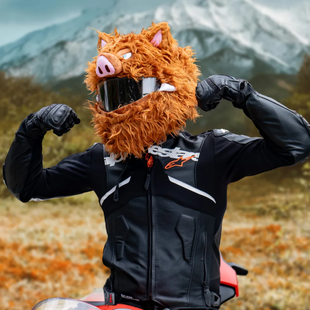Motorcycle Helmet Cover - Wild Boar^Moto Loot