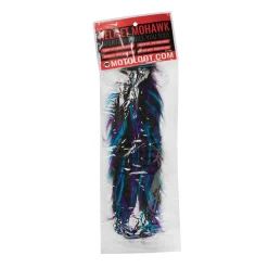 Motorcycle Helmet Mohawk - Blue, Black And Purple^Moto Loot Sale