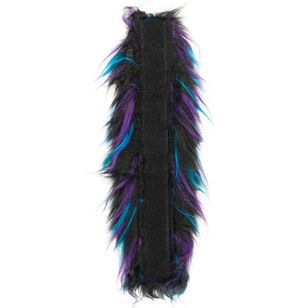 Motorcycle Helmet Mohawk - Blue, Black And Purple^Moto Loot Sale