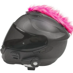 Motorcycle Helmet Mohawk - Pink And White^Moto Loot New