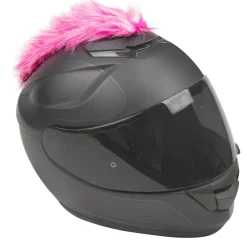 Motorcycle Helmet Mohawk - Pink And White^Moto Loot New