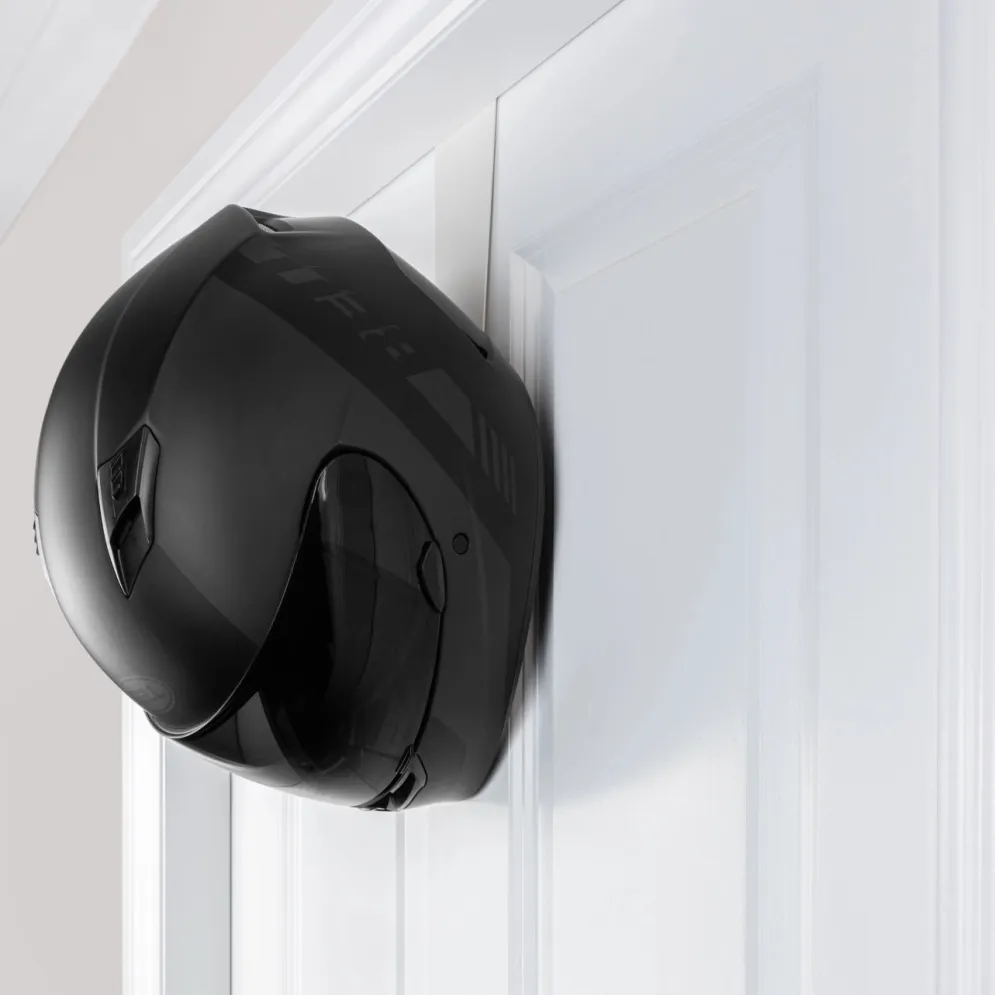 Motorcycle Helmet Rack (Over Door) by - White^Moto Loot Discount