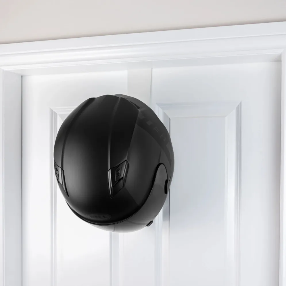 Motorcycle Helmet Rack (Over Door) by - White^Moto Loot Discount