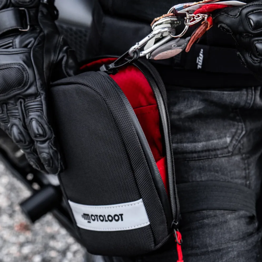 Motorcycle Leg Bag - Black^Moto Loot Sale