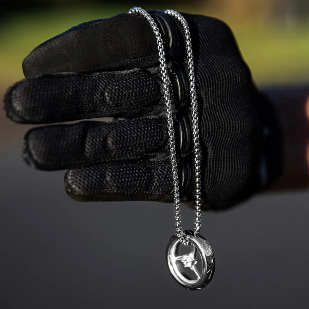 Motorcycle Necklace - Wheel^Moto Loot Outlet