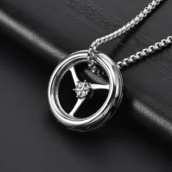 Motorcycle Necklace - Wheel^Moto Loot Outlet