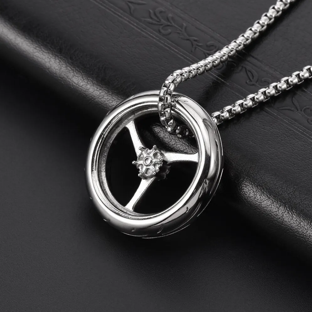 Motorcycle Necklace - Wheel^Moto Loot Outlet