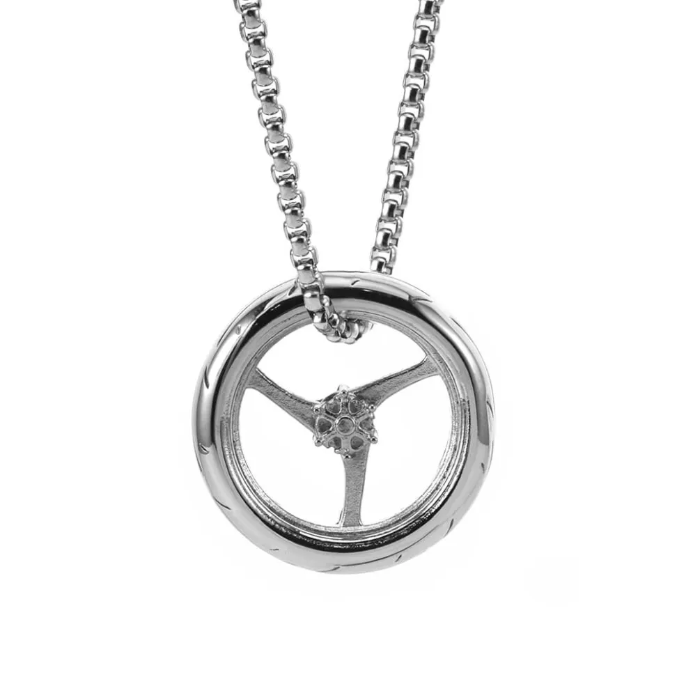 Motorcycle Necklace - Wheel^Moto Loot Outlet