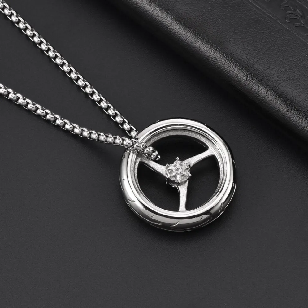 Motorcycle Necklace - Wheel^Moto Loot Outlet