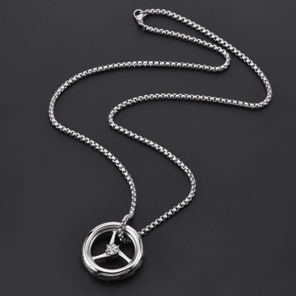 Motorcycle Necklace - Wheel^Moto Loot Outlet