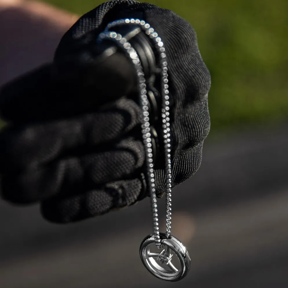 Motorcycle Necklace - Wheel^Moto Loot Outlet