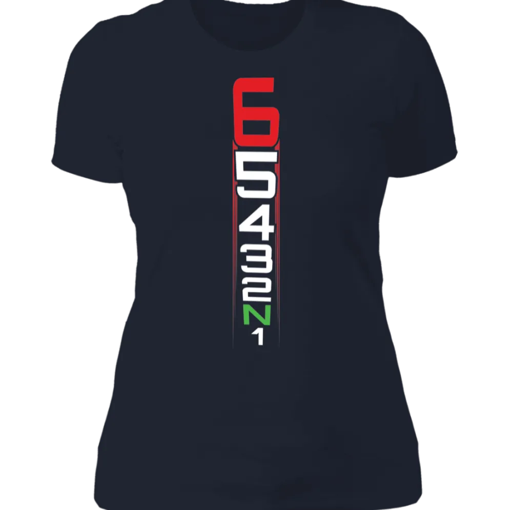 MOTORCYCLE SHIFT PATTERN LADIES T-SHIRT^CustomCat Outlet