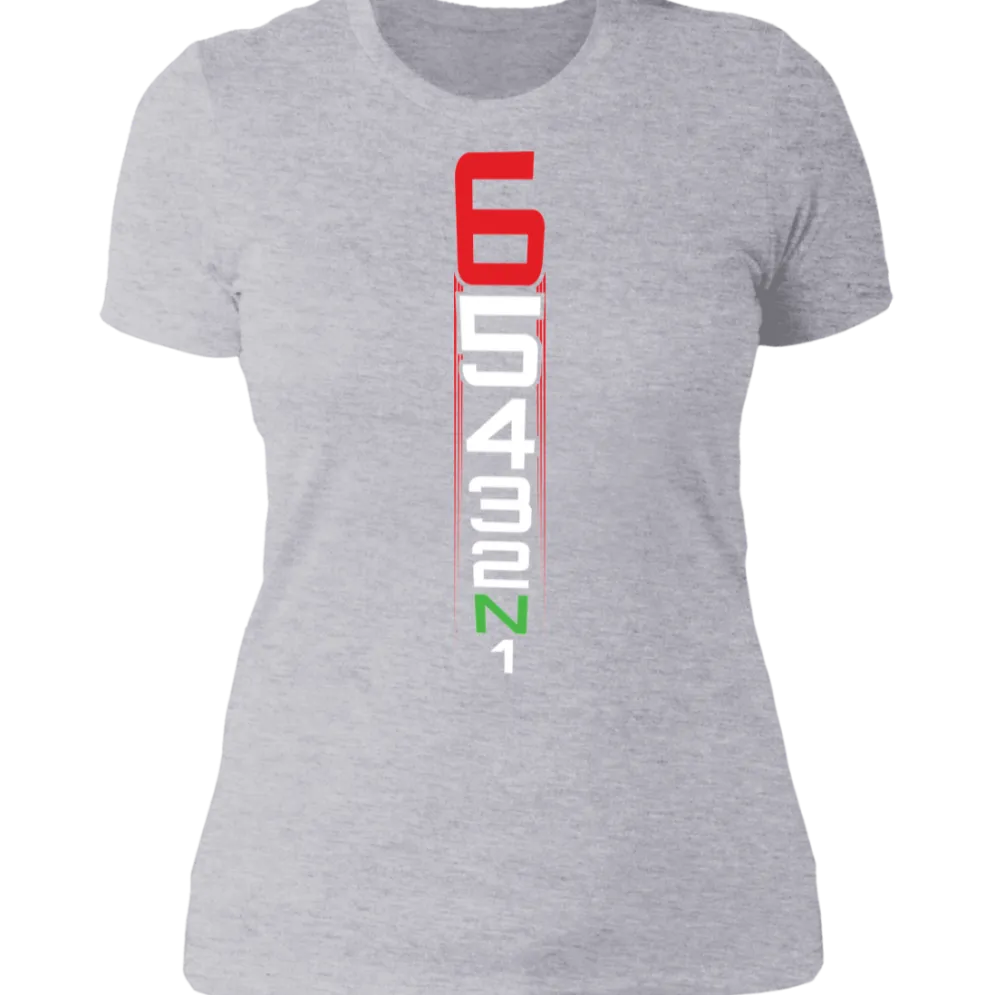 MOTORCYCLE SHIFT PATTERN LADIES T-SHIRT^CustomCat Outlet