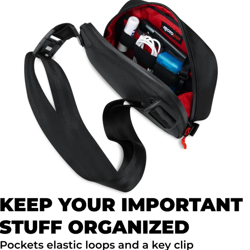 Motorcycle Sling Bag (Blackout)^Moto Loot Clearance