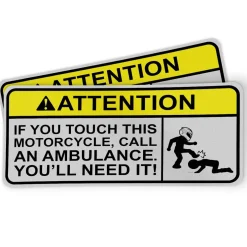 Motorcycle Sticker - Ambulance (2 Pack)^Moto Loot Outlet
