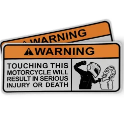 Motorcycle Sticker - Don't Touch (2 Pack)^Moto Loot Discount